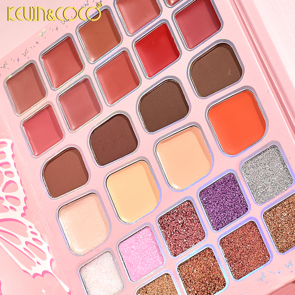 94 colour glowy butterfly palette