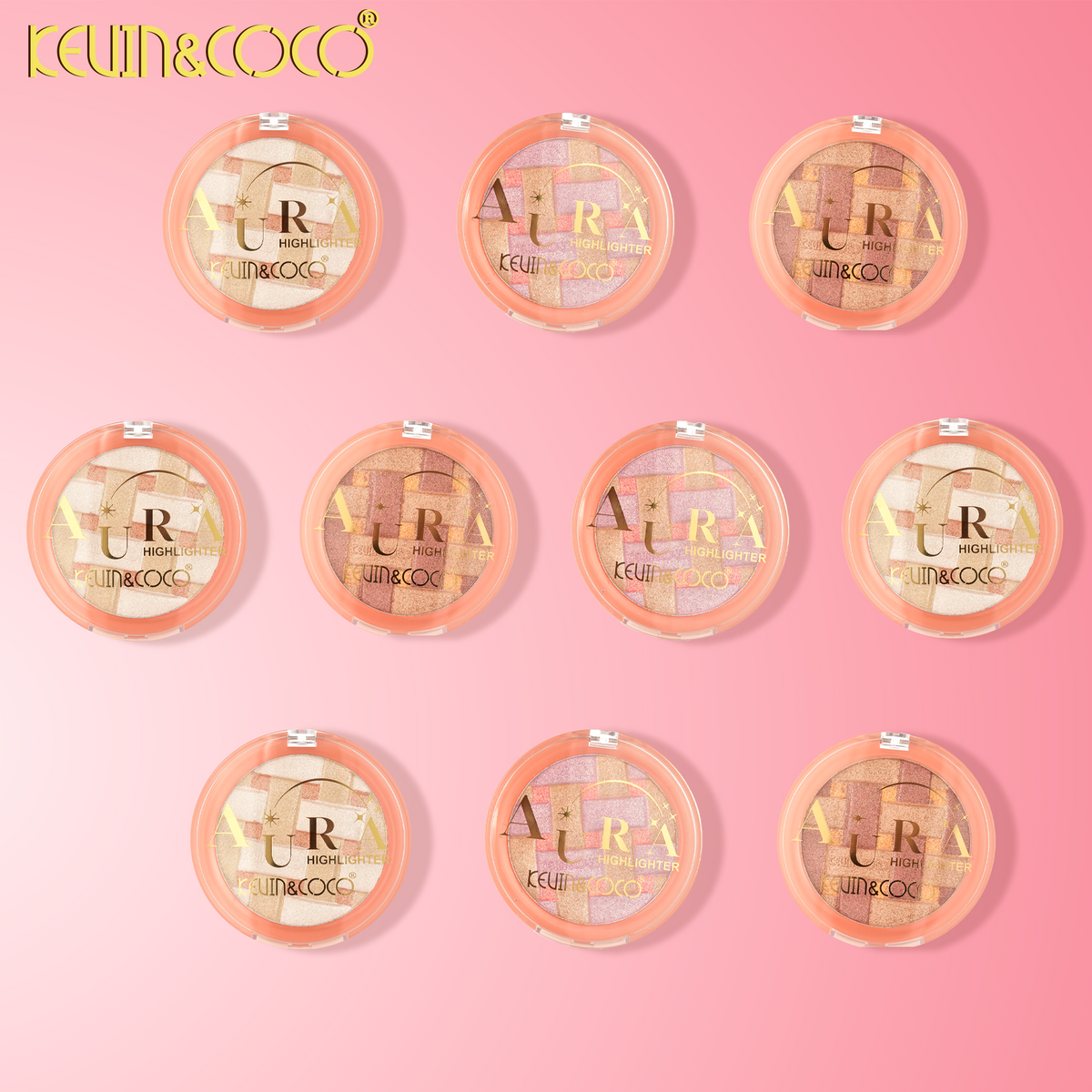 aura crystal grid highlighters