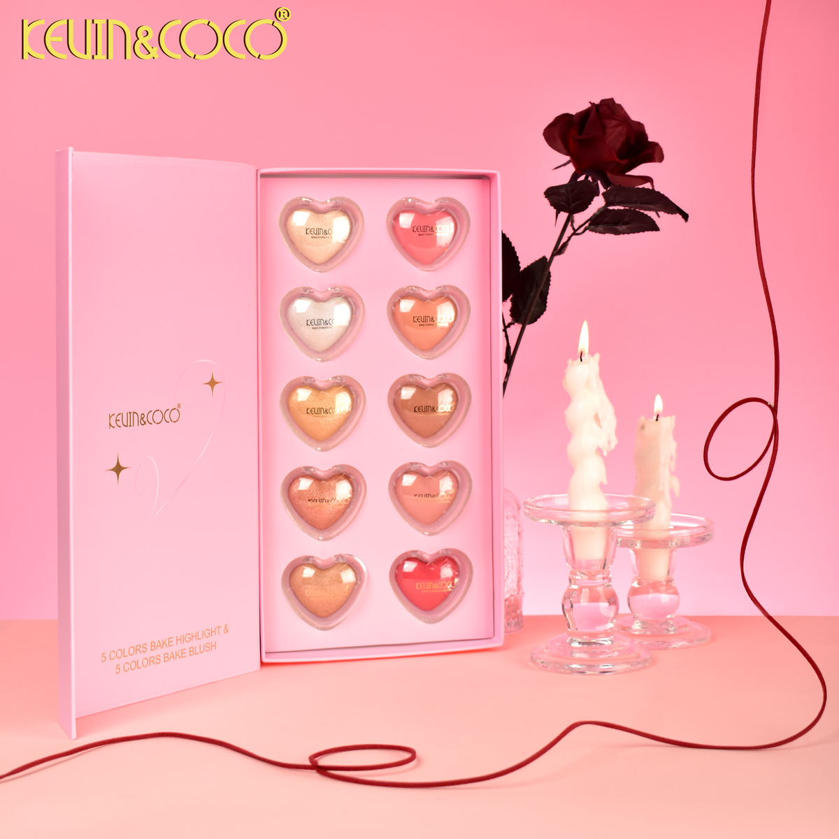 sweet dream 10 colour blush & highlighter set