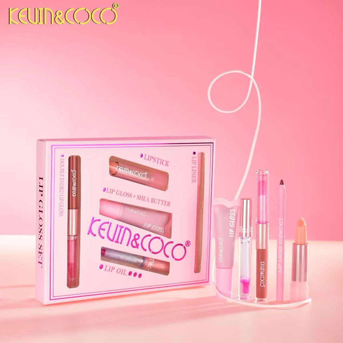 pink song lipgloss set