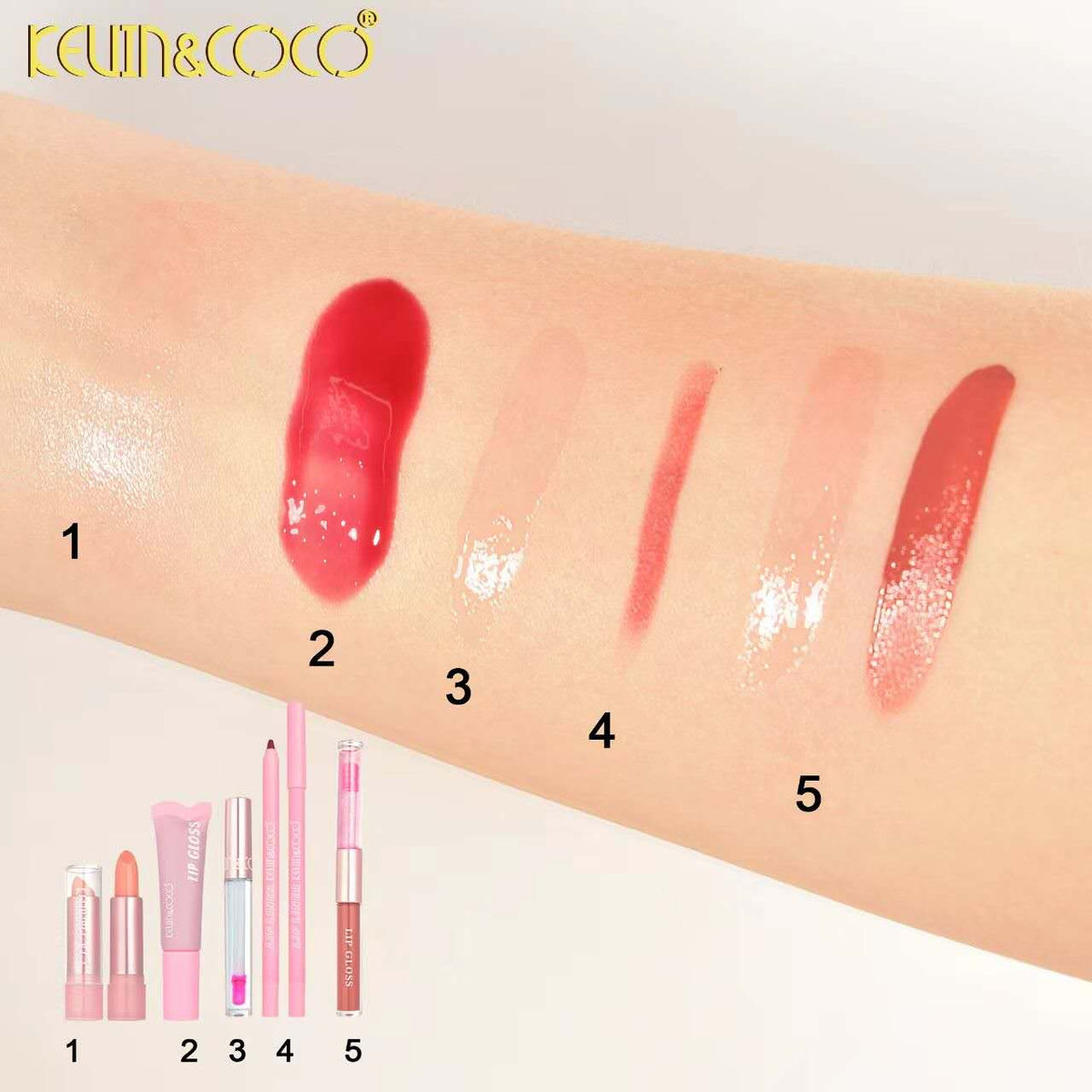 pink song lipgloss set