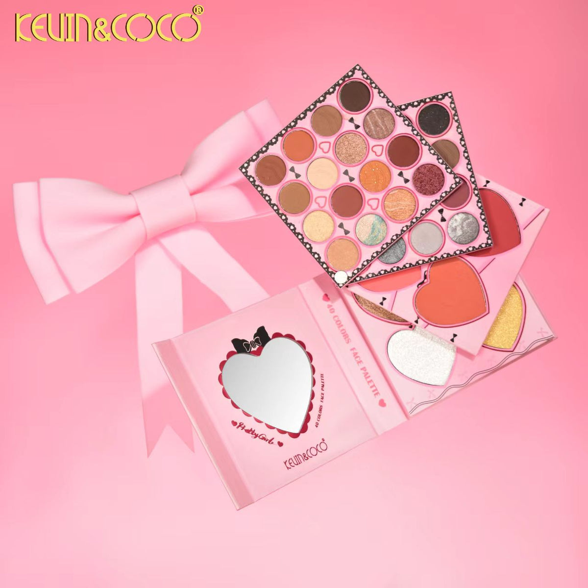 powder & bow 40 color eyeshadow book